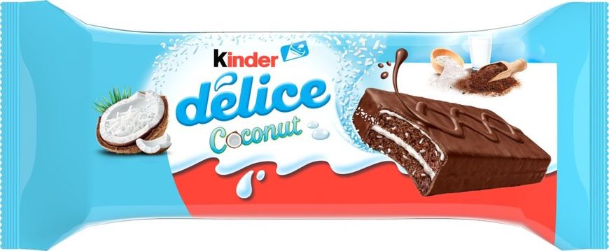 Бісквітне тістечко Kinder Delice Coconut 4934 фото