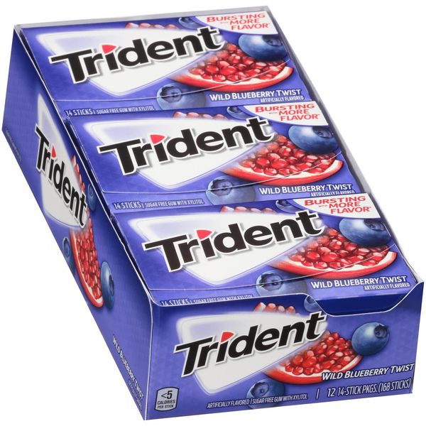 Жуйки Trident wild blueberry twist 14 sticks 0618 фото