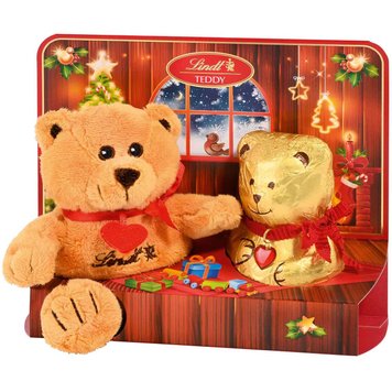 Подарунковий набір Lindt Teddy з м'якою іграшкою хлопчик 100g 2178 фото