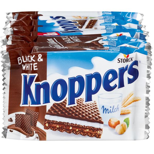 Вафлі Knoppers Black&White 5St limited editions 125g 1236 фото