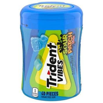 Жвачки Trident Vibes Sour Patch Blue Raspberry 40pc 2826 фото