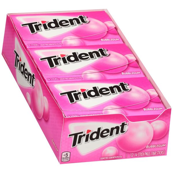 Жуйки Trident Bubble Gum 14 sticks 0621 фото