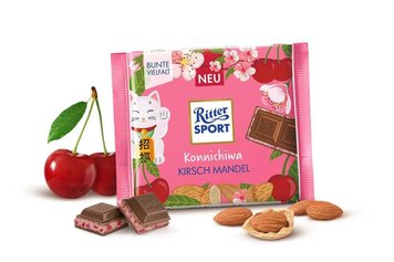 Шоколадка Ritter Sport Konnichiwa Kirsch Mandel 100 g 2613 фото