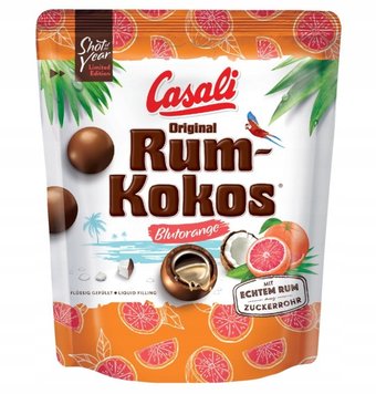 Драже з ромом Casali Original Rum - Kokos Blutorange Manner 175 g 4946 фото