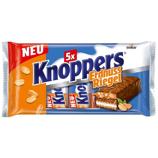 Вафельні батончики Knoppers Erdnuss Riegel 200g 1717 фото