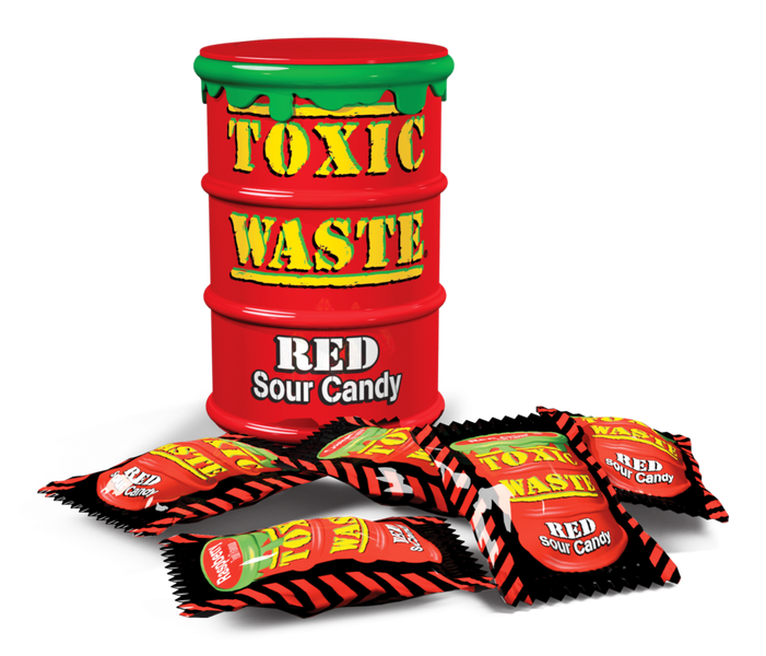 Кислі льодяники TOXIC WASTE RED 0056 фото