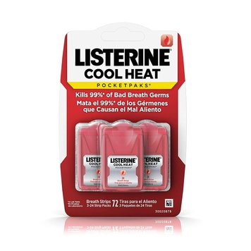 Смужки з корицею Listerine Cool Heat Pocketpaks 72 st 1695 фото