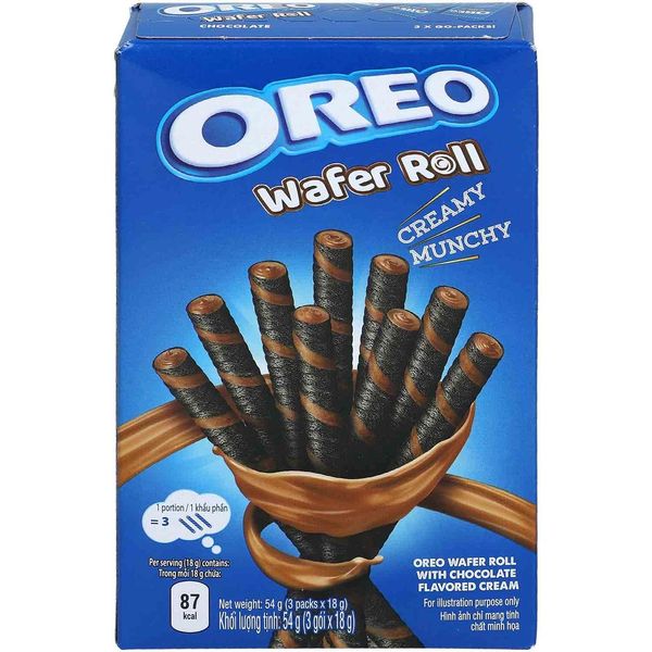 Трубочки Oreo Wafer Roll Chocolate 54g 1922 фото