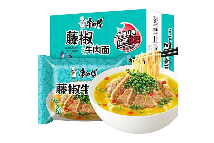 Локшина швидкого приготування KangShiFu PEPPER AND BEEF NOODLE яловичина та перець 100g 5123 фото