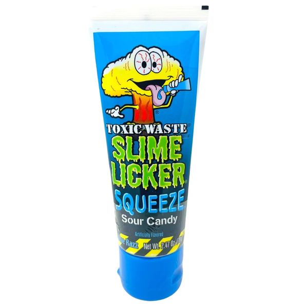 Рідка цукерка Toxic Waste Slime Licker Squeeze Candy 70g Blue Razz 4907 фото