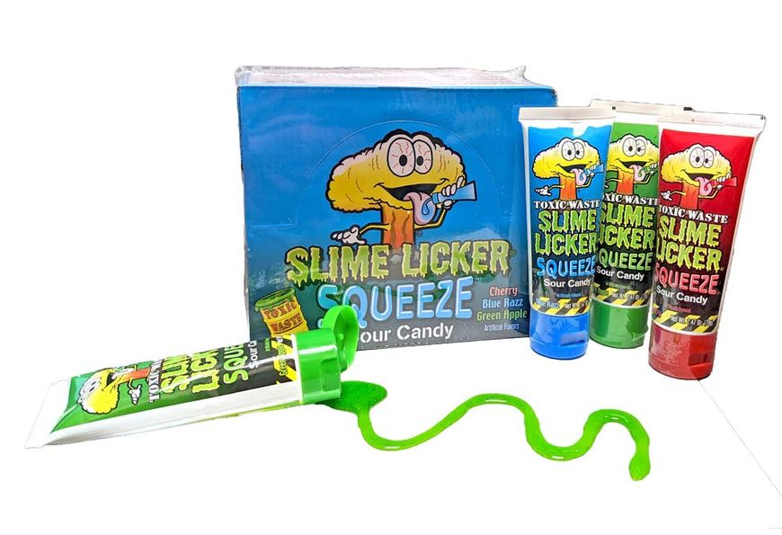 Рідка цукерка Toxic Waste Slime Licker Squeeze Candy 70g Blue Razz 4907 фото