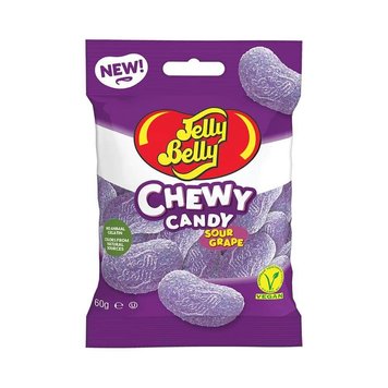 Кислі желейки Jelly Belly Sour Grape Chewy Candy 60g 1664 фото