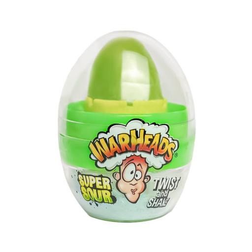 Кисла цукерка Warheads Super Sour Twist and Shake Eggo 18g Блакитна малина 5229 фото