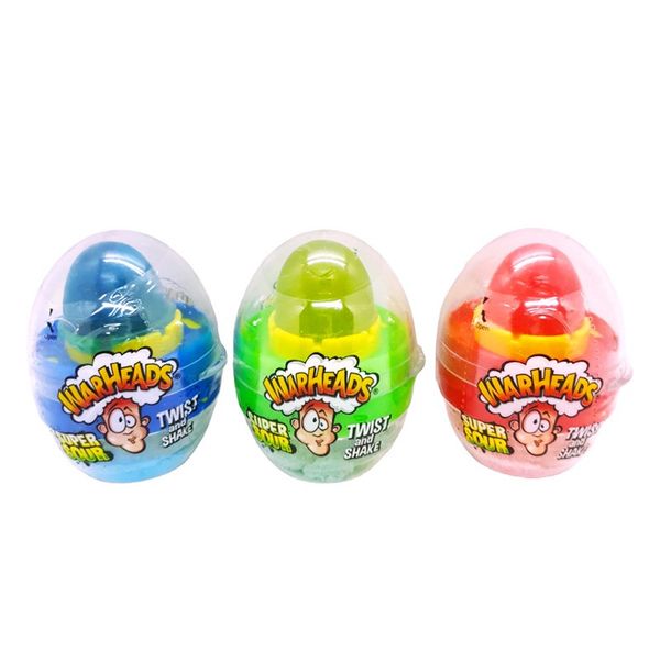 Кисла цукерка Warheads Super Sour Twist and Shake Eggo 18g Блакитна малина 5229 фото