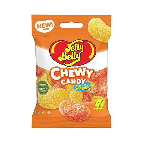 Кислі желейки Jelly Belly Lemon & Orange Sours Chewy 60g 1665 фото