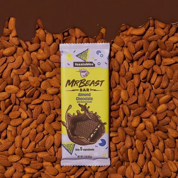 Шоколад Feastables MrBeast Almond Chocolate Bar 60g 5427 фото