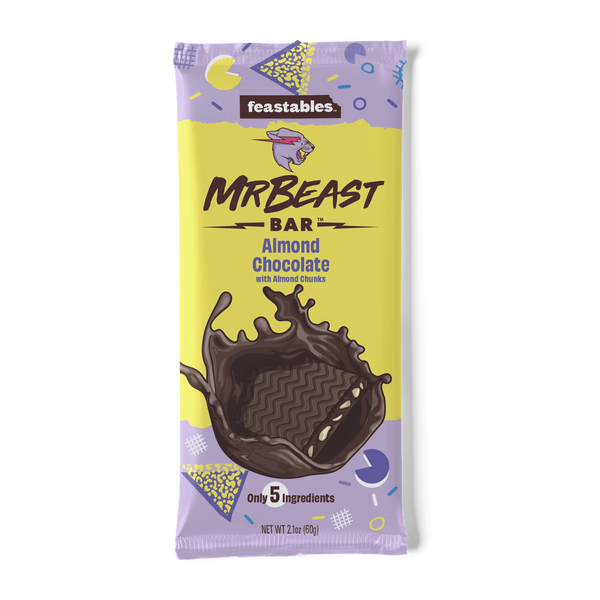 Шоколад Feastables MrBeast Almond Chocolate Bar 60g 5427 фото