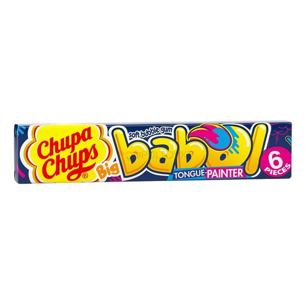 Жувальна гумка Chupa Chups Big Babol Blue Raspberry Flavour 6 шт. 5368 фото