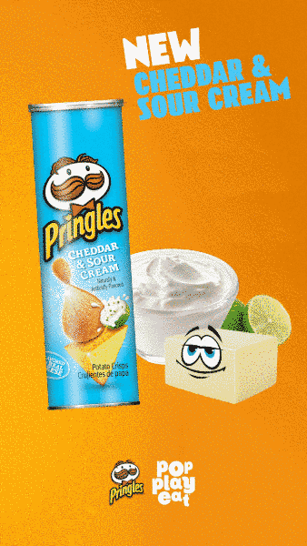 Pringles Cheddar&Sour cream 158g 1204 фото