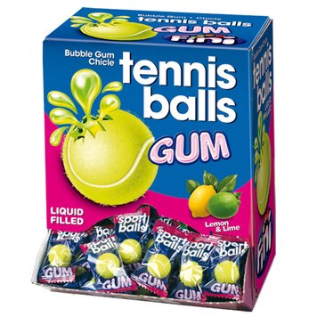 Блок жуйок Fini Tennis Balls Bubble Gum 200 шт 1285 фото