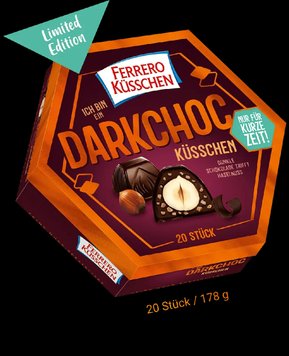 Шоколадні цукерки Ferrero küsschen darkchoc 178 g 4150 фото