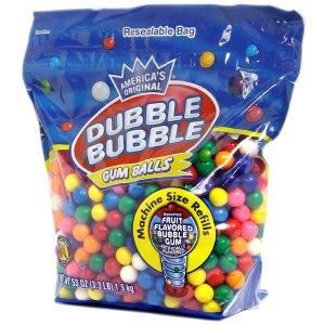 Велика упаковка жуйок Dubble Bubble 1.5kg 2754 фото