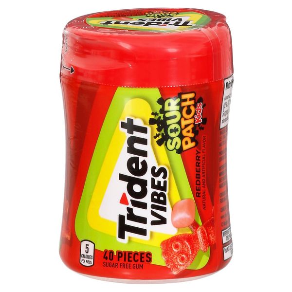 Жуйки Trident Vibes Sour Patch Redberry 40pc 3967 фото