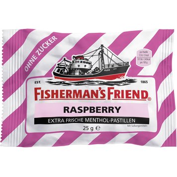 Льодяники Fisherman's Friend Raspberry без цукру 25g 2905 фото