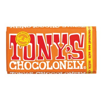 Шоколадка Tony's Chocolonely Caramel & Sea Salt Milk Chocolate 180g 4090 фото