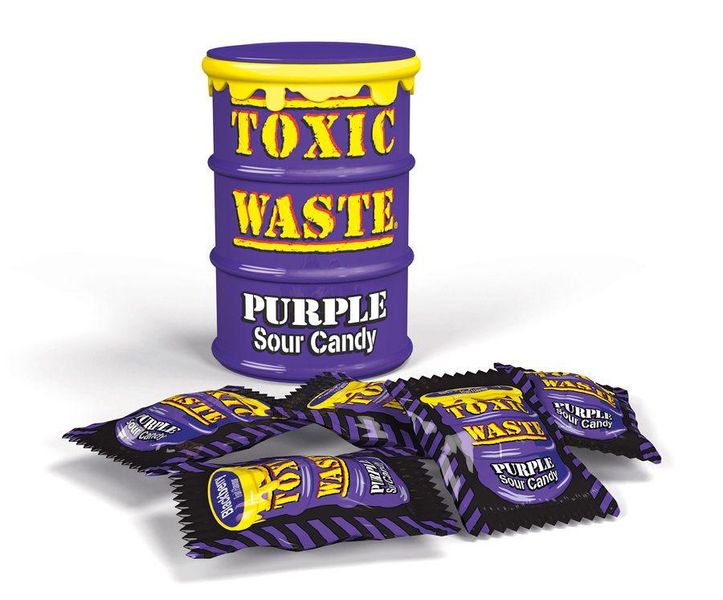 Кислі льодяники Toxic Waste Purple 0286 фото