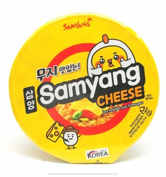 Пшенична локшина зі смаком сиру Cheese big bowl Samyang 105 5026 фото