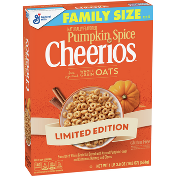 Пластівці Cheerios Pumpkin Spice Gluten Free 524 g (Термін придатності до 17.08) 2117 фото