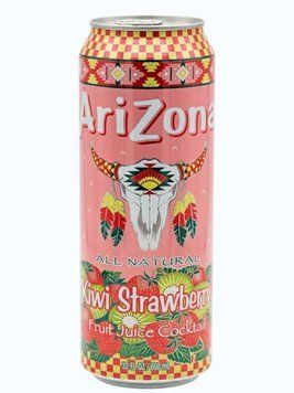 Напій AriZona Kiwi Strawberry Fruit Juice Cocktail 650мл 10586 фото