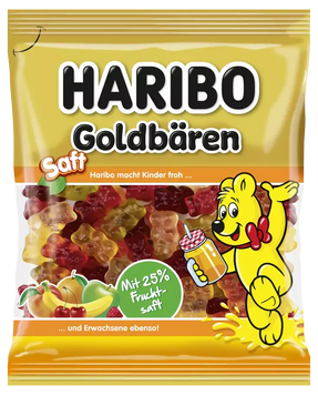 Желейки Haribo Goldbaren Saft 160g 5357 фото