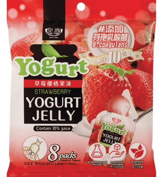 Цукерки рідке желе Royal Family Strawberry Yogurt Jelly 160г 10685 фото