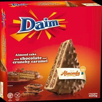 Шоколадний торт Daim з горіхами та карамеллю, 400г 6458 фото