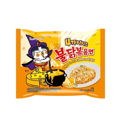 Лапша быстрого приготовления SAMYANG Buldak Quattro Cheese Ramen Hot Chicken Flavor Ramen 5 шт х 145 г 7338 фото
