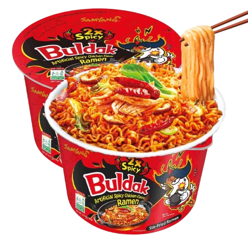Лапша быстрого приготовления Samyang Buldak 2X Spicy со вкусом острой курицы 105г 8006 фото