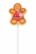 Рождественские леденцы Becky's Lollipops XXL Пряничный человечек 15шт 135г 9992 фото 1