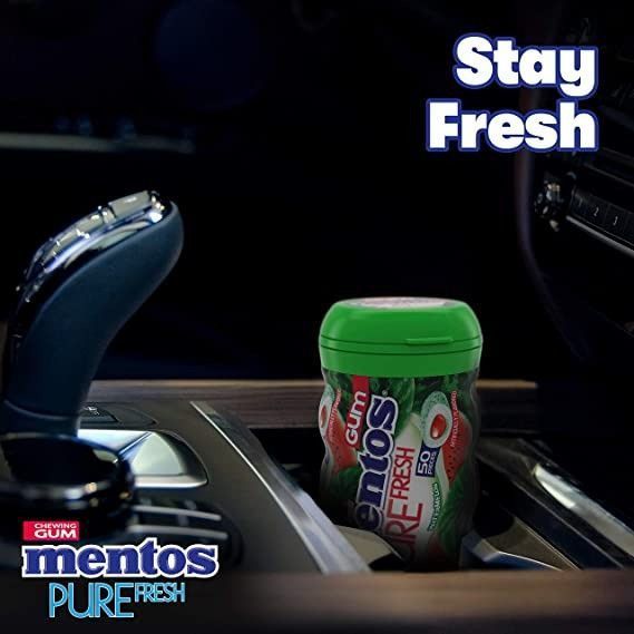 Жувальна гумка Mentos Pure Fresh кавун без цукру з ксилітом , 50 шт. 4781 фото