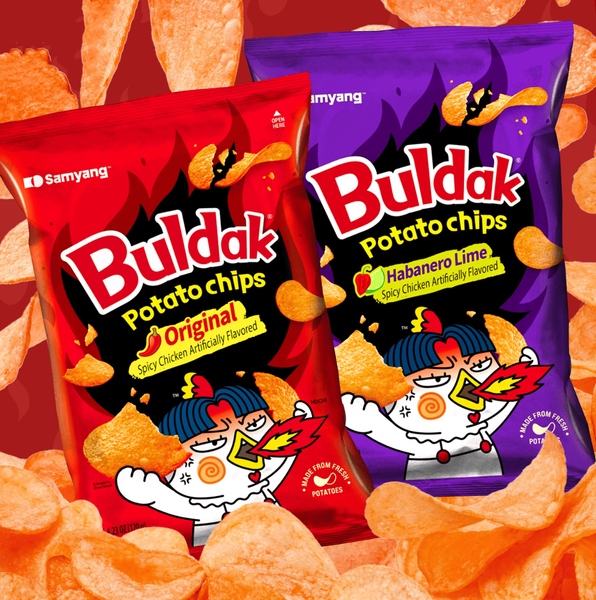 Чипсы Samyang Buldak Potato Chips Habanero Lime Flavor 120г 9506 фото