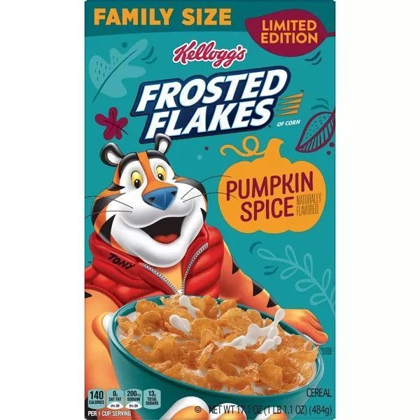 Пластівці Kellogg's Frosted Flakes Pumpkin Spice 484g (Пошкоджена коробка) 5653 фото