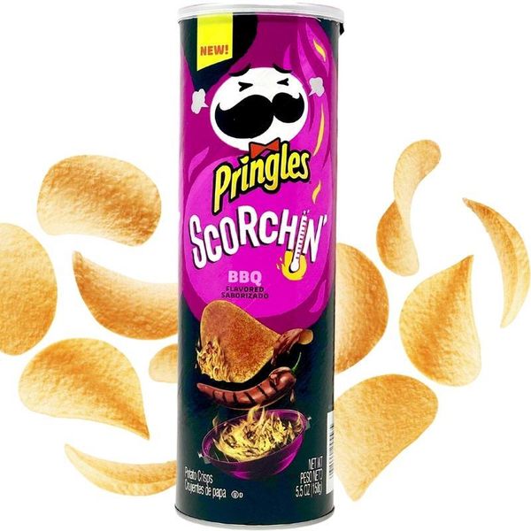 Гострі чіпси Pringles Scorchin BBQ 158g 1887 фото