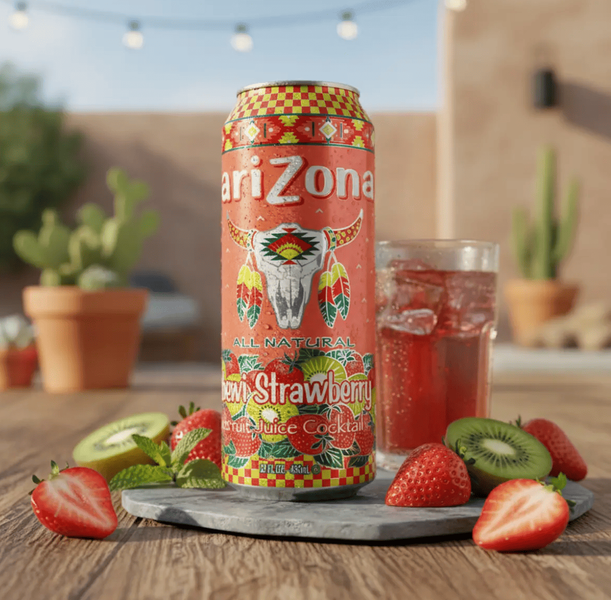 Напій AriZona Kiwi Strawberry Fruit Juice Cocktail 650мл 10586 фото