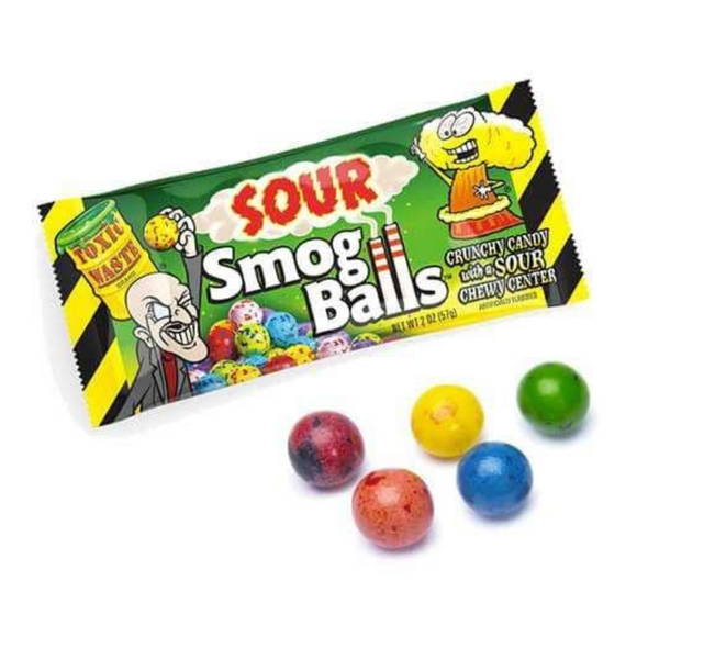 Кислі цукерки Toxic Waste Smog Balls 48г 8589 фото