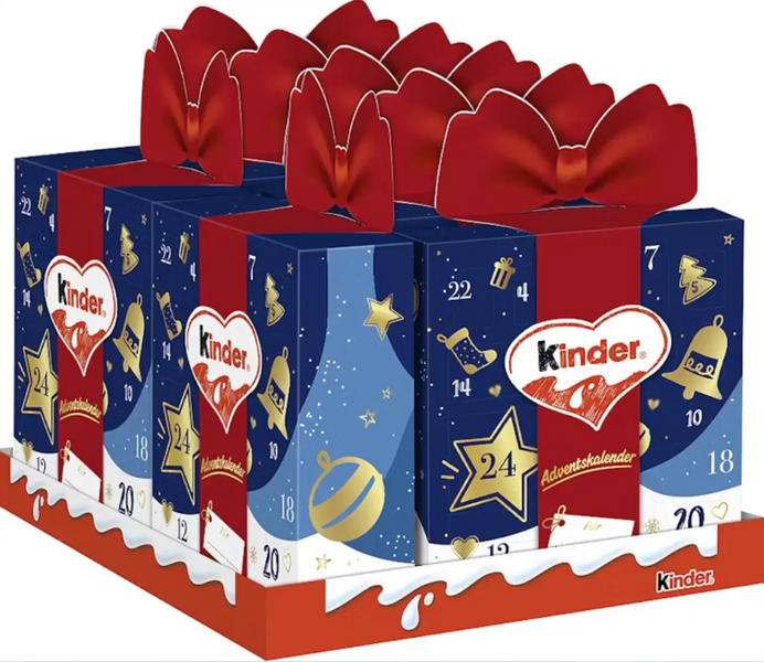 Рождественский адвент-календарь Kinder Mix Gift 214 г 7474 фото