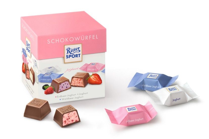 Набор конфет Ritter Sport Schokowurfel Joghurt 176g 0198 фото