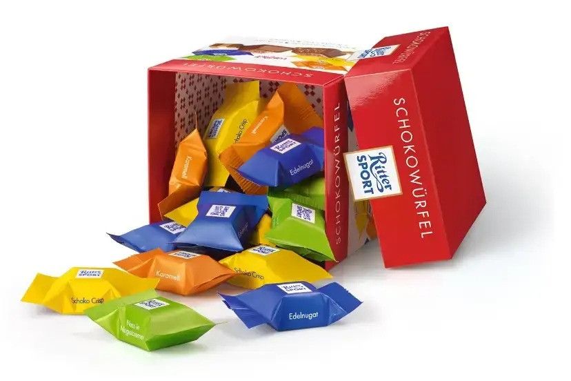 Набір Цукерок Ritter Sport Schokowürfel Schoko Gruss 176g 5361 фото