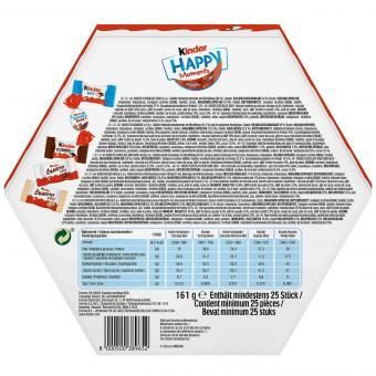 Новогодний набор подарок Kinder Happy Moments Mini Mix 161g 4208 фото