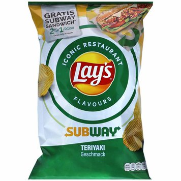 Чипсы Lay’s Subway teriyaki geschmack 215g 4640 фото